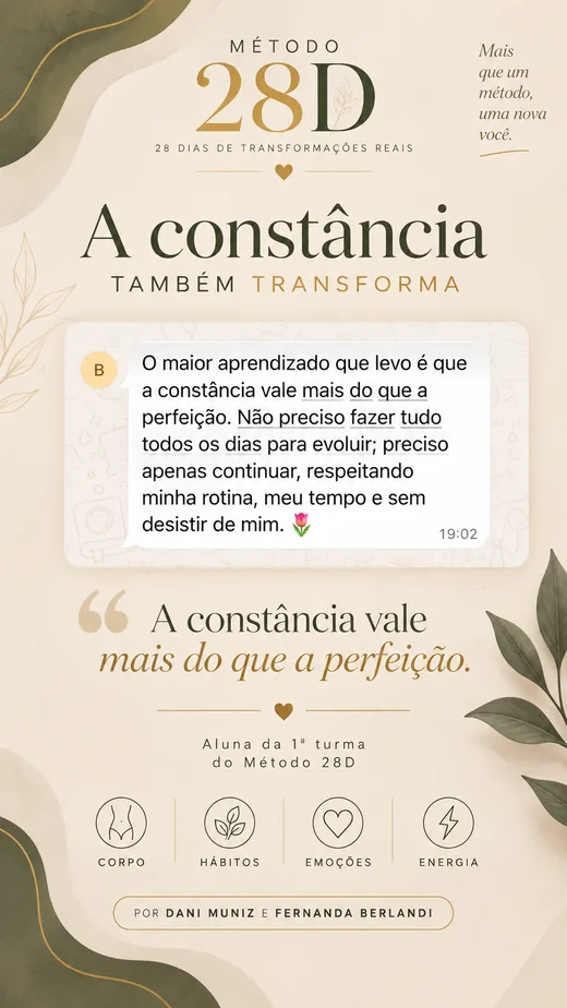 Depoimento de aluna da 1ª turma: a constância também transforma